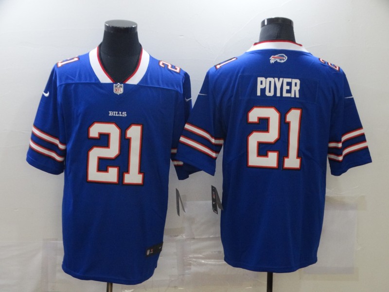 Men's Buffalo Bills Jordan Poyer #21 Blue Jersey